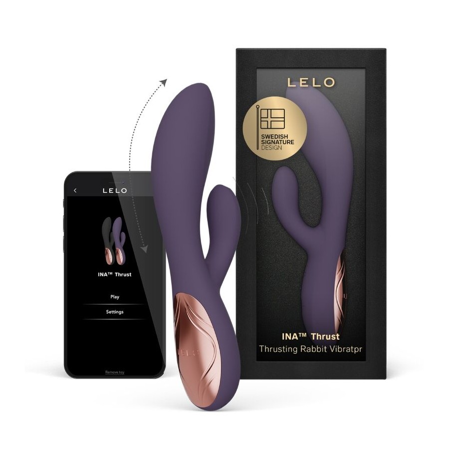 LELO - INA THRUST RABBIT THRUSTING VIBRATOR PURPLE